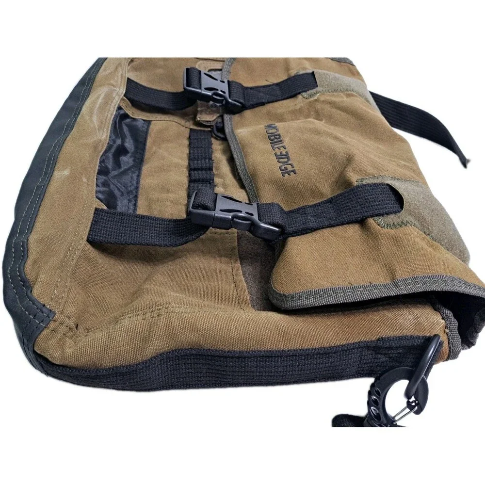 Mobile Edge Canvas Laptop Messenger Briefcase Crossbody Bag Brown School Carry
